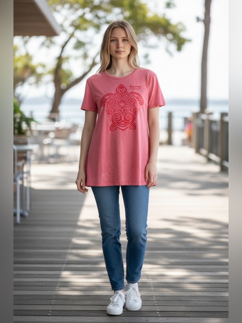 Pink Australia Cairns T-Shirt Medium Women Relaxed Soft Thin Souvenir New